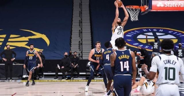 bob半岛体育-复仇掘金豪取5连胜 戈贝尔：我们比去年更强了